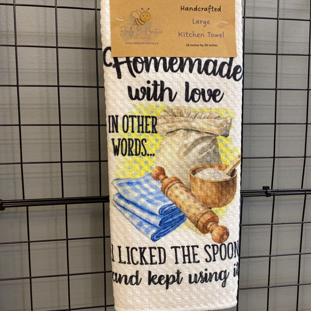 TOWEL - LICKED THE SPOON