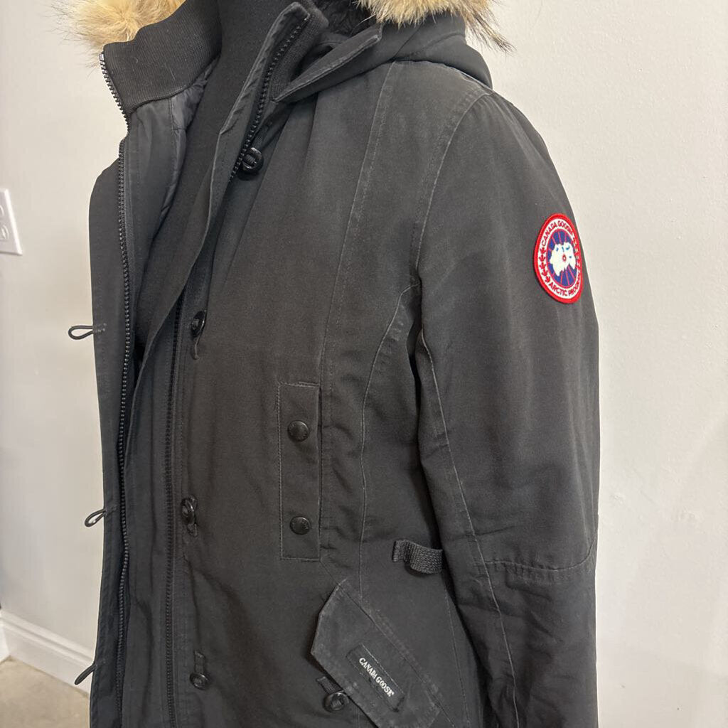 CANADA GOOSE - BLACK KENSINGTON PARKA