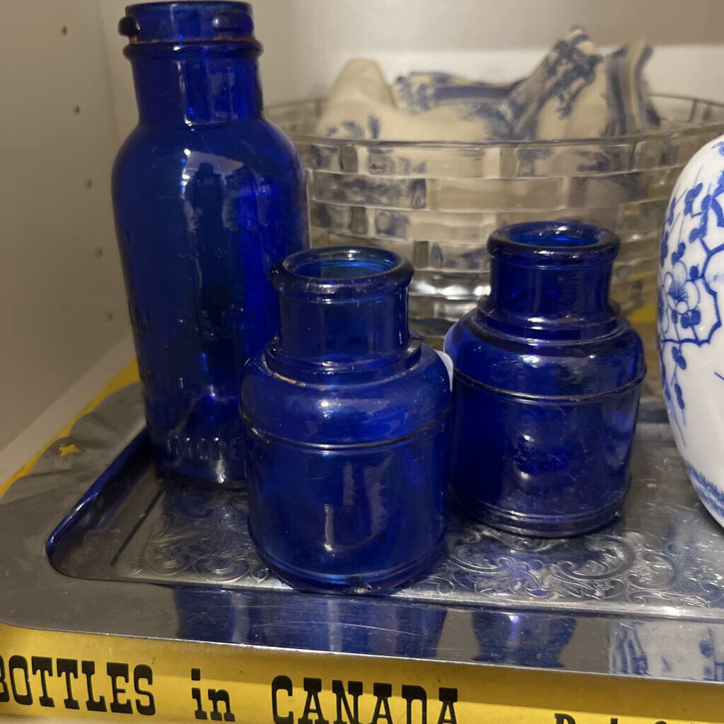 Small Vintage blue bottle