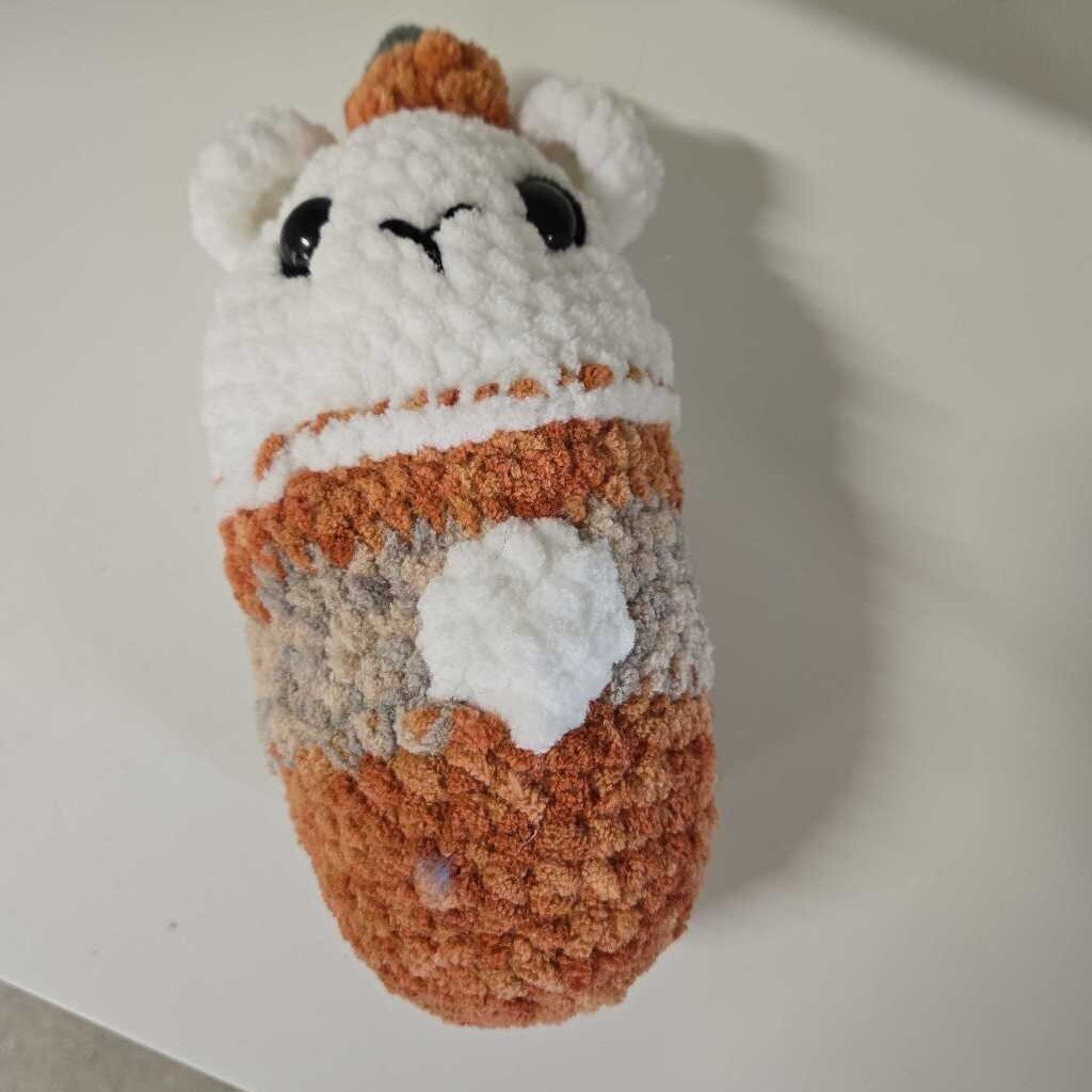 Bear in pumpkin