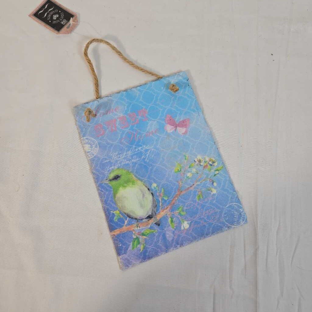 HOME SWEET HOME SLATE PLAQUE