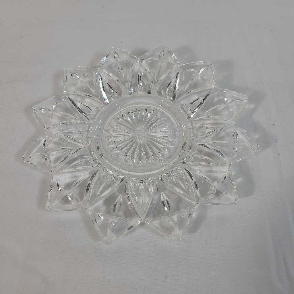 VTG FEDERAL GLASS CO. FLOWER SHAPE GLASS DISH