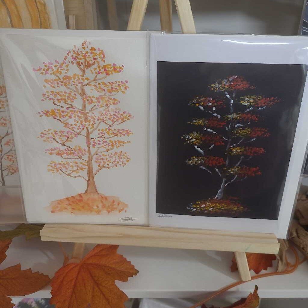 Hand painted watercolour cards