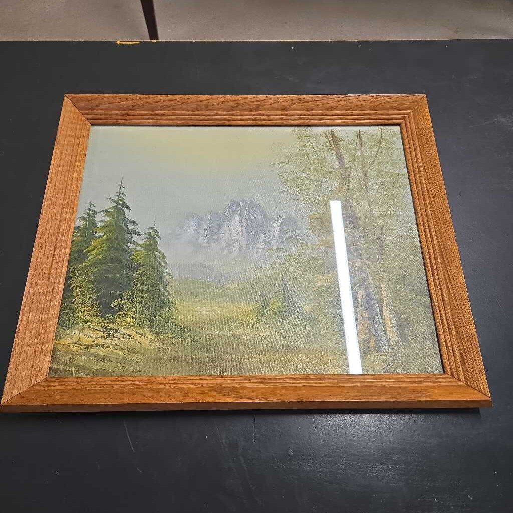 WOOD FRAMED OIL MOUNTAIN RANGE