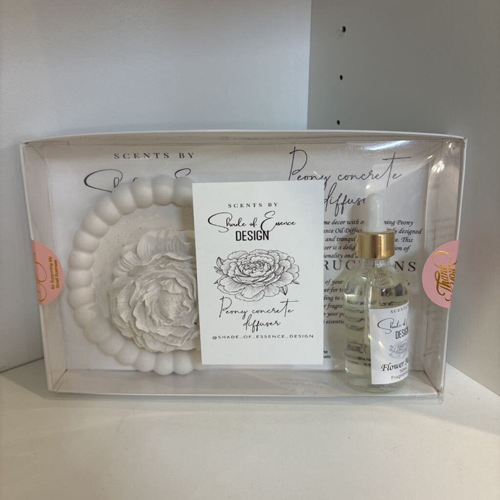 Handcrafted Cement Peony Room Diffuser