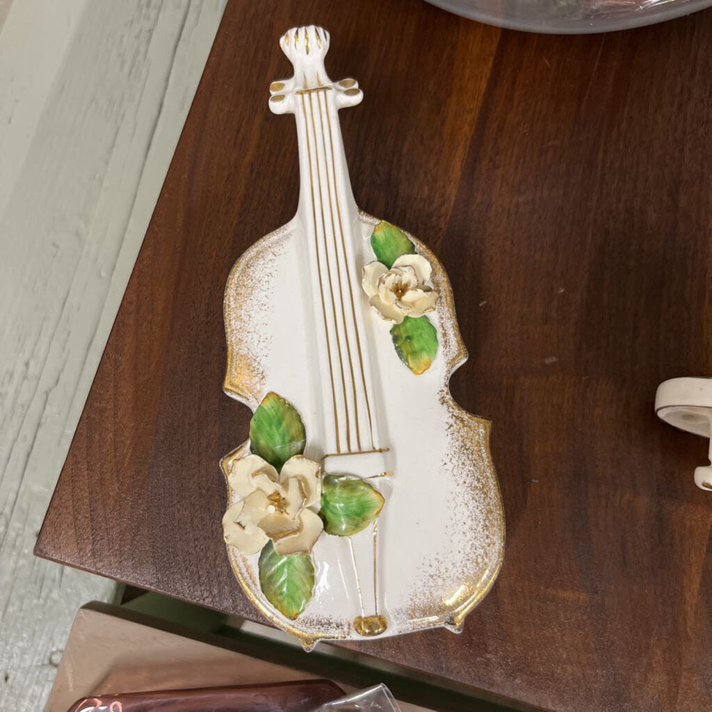 Ceramic Violin Planter