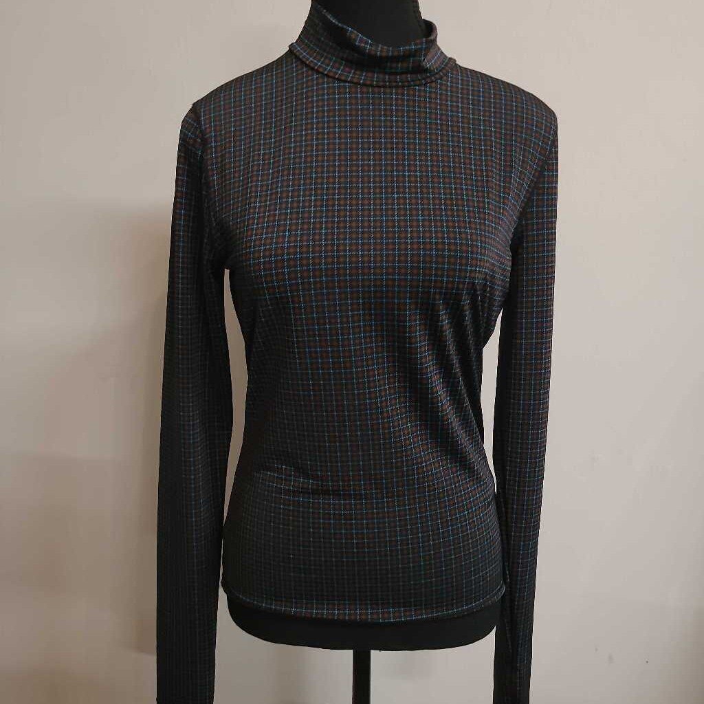 PLAID LONG SLEEVE TOP