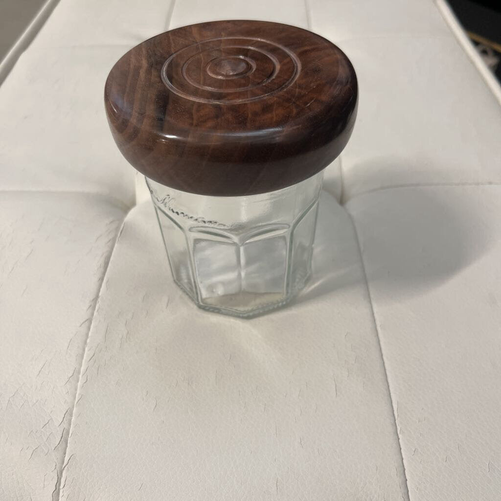 MEDIUM JARS WITH WOOD LID