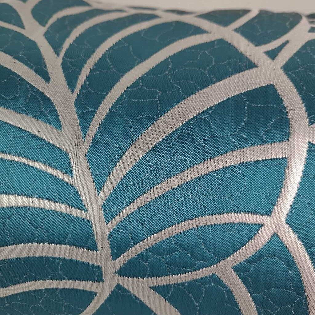 TEAL/SILVER DOWNFILLED PILLOW