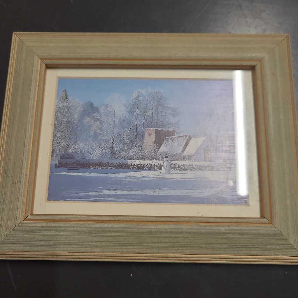 SNOW COVERED RIVERFRONT