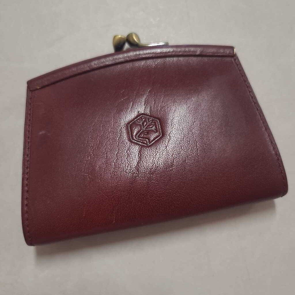 BROWN ITALIAN LEATHER CHANGE PURSE