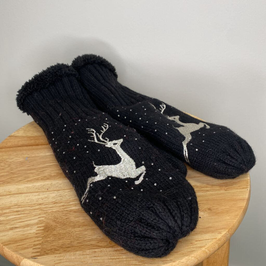 BLACK REINDEER GLOVES