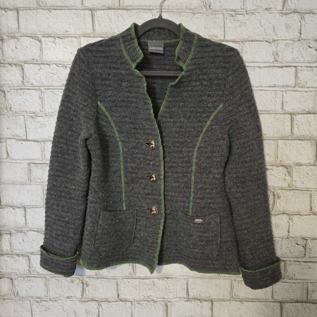 Wool Austria Gray Jacket Small
