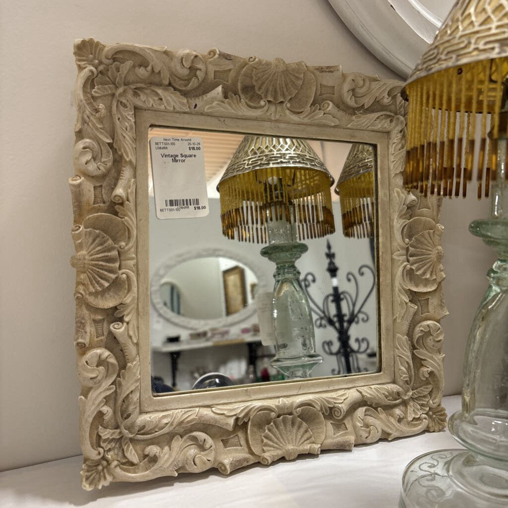 Vintage Square Mirror