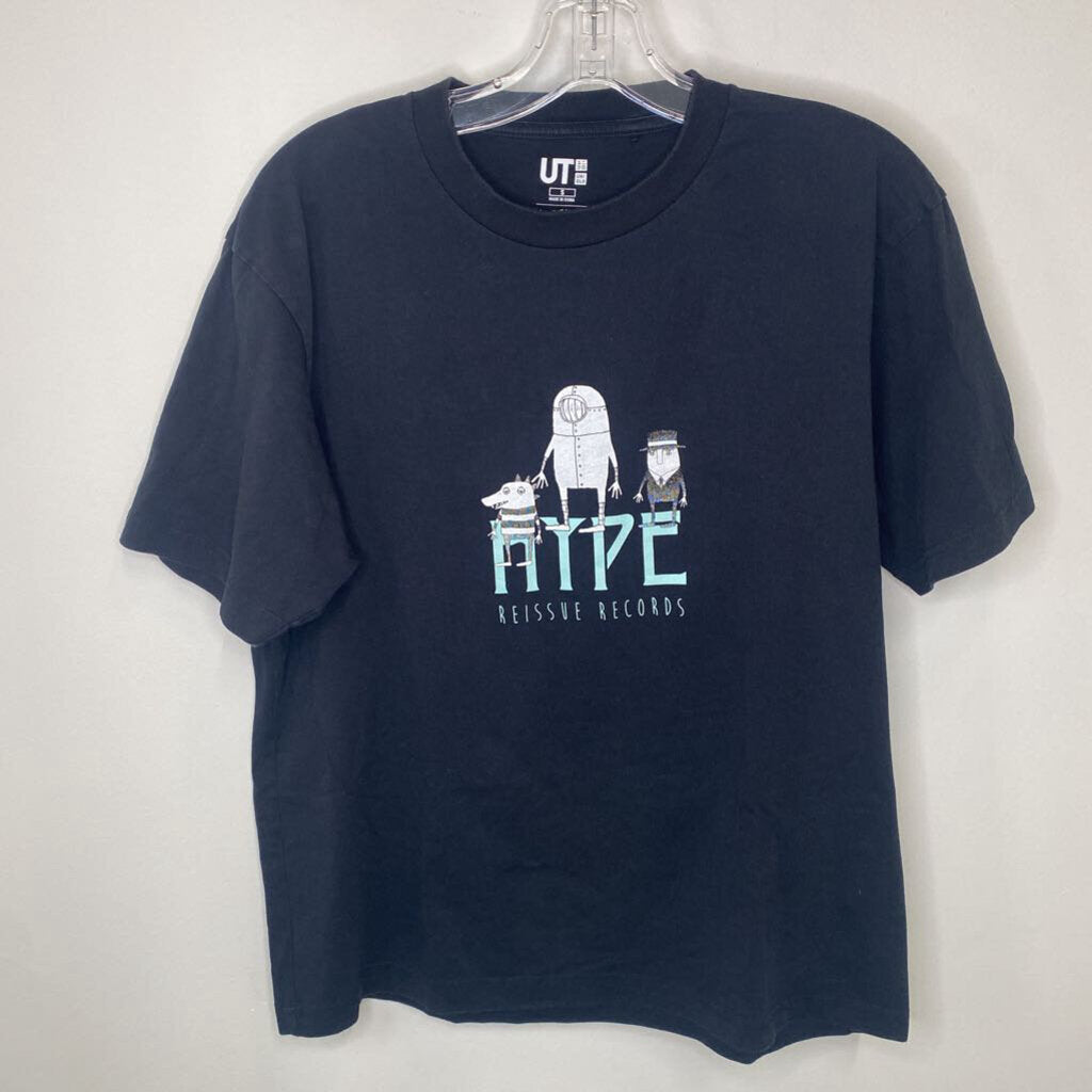 UNIQLO - BLACK S/S "HYPE" T-SHIRT