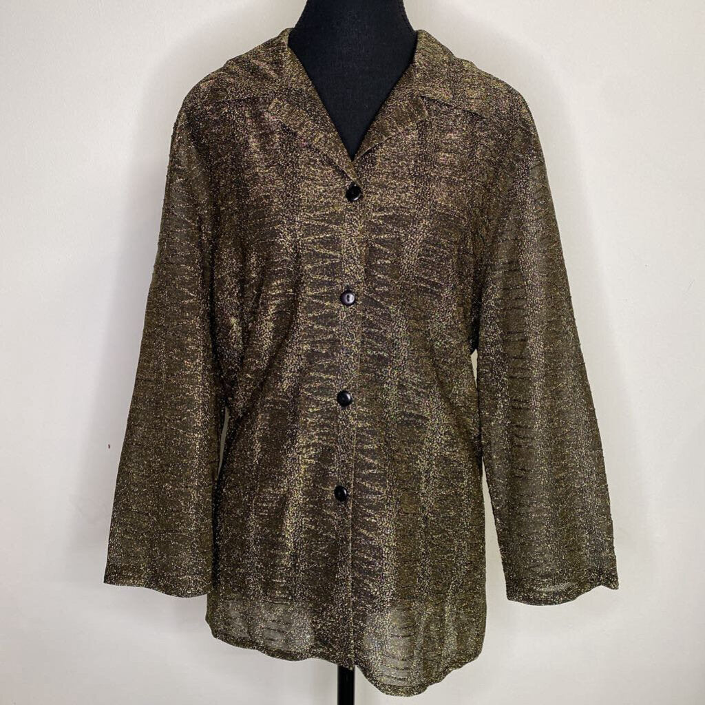 LAUREL - GOLD L/S BUTTON-UP