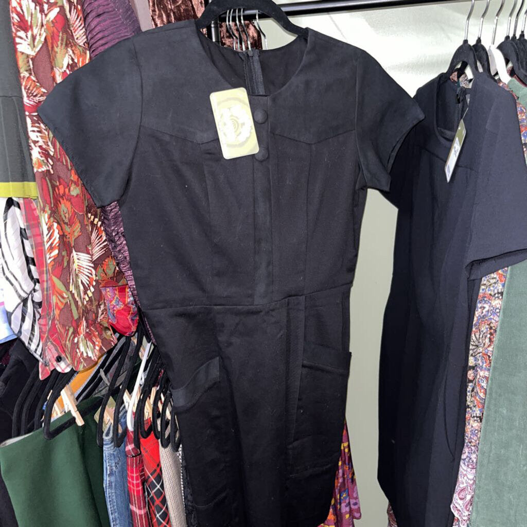 GROB - RETRO SHORT SLEEVE MINI DRESS