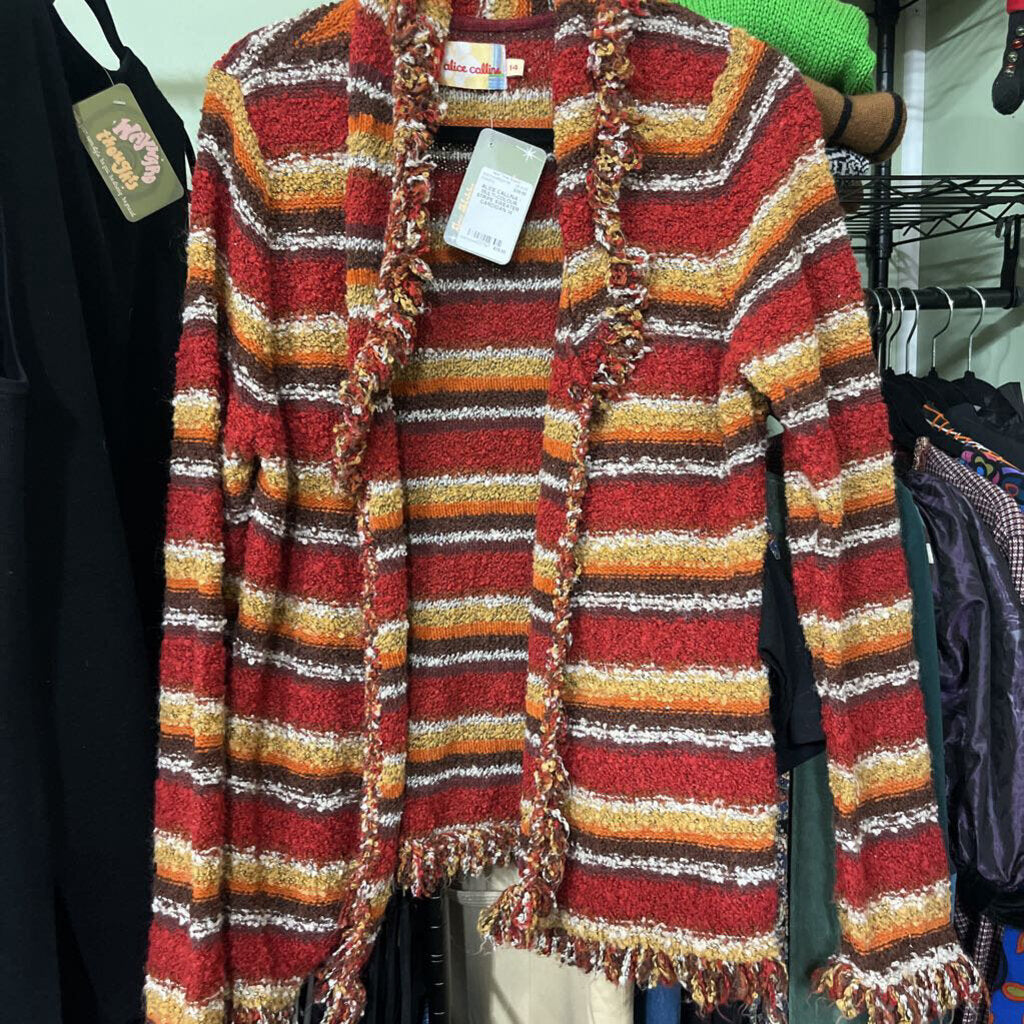 ALICE CALLINA - MULTI-COLOUR STRIPE SWEATER CARDIGAN