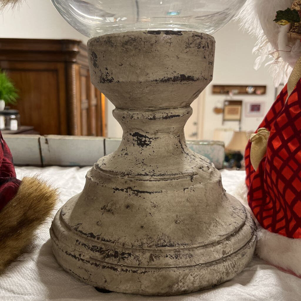 SET OF 2 LARGE CANDLE HOLDERS