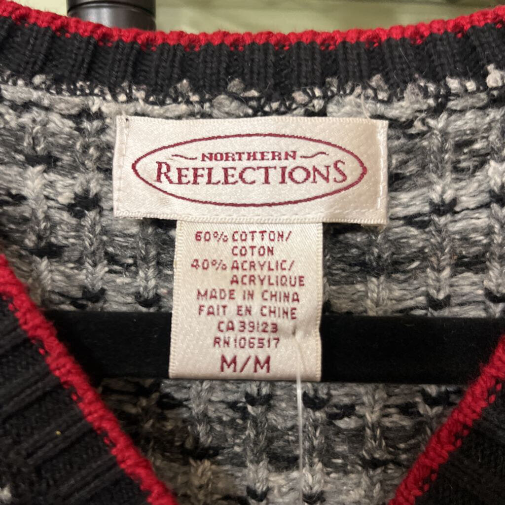 NORTHERN REFLECTIONS - BUTTON DOWN FAIR ISLE VEST