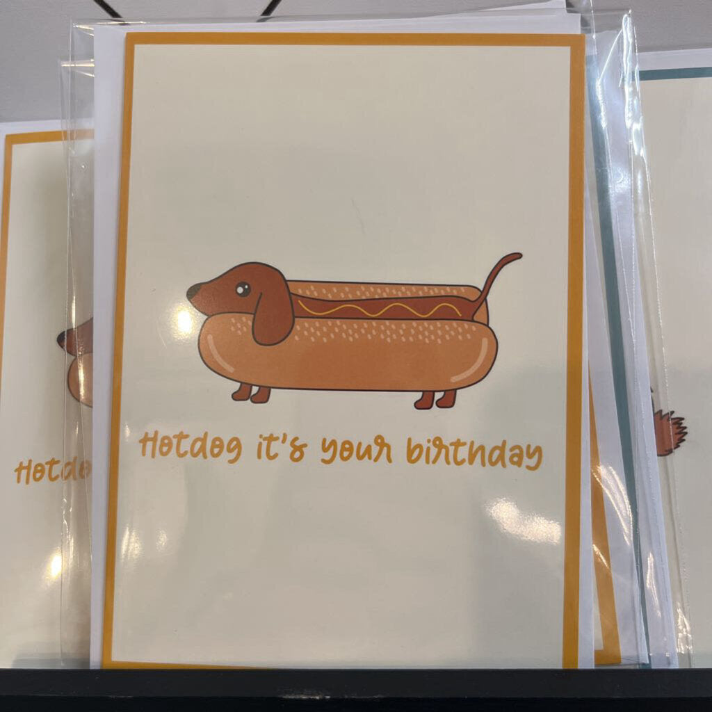HOTDOG IT'S YOUR BIRTHDAY CARD