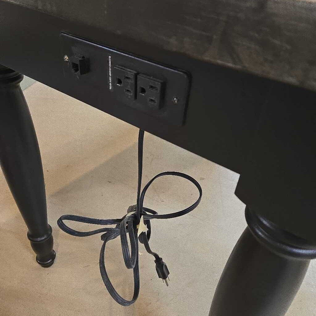 NEWLY REFINISHED DESK - BLACK