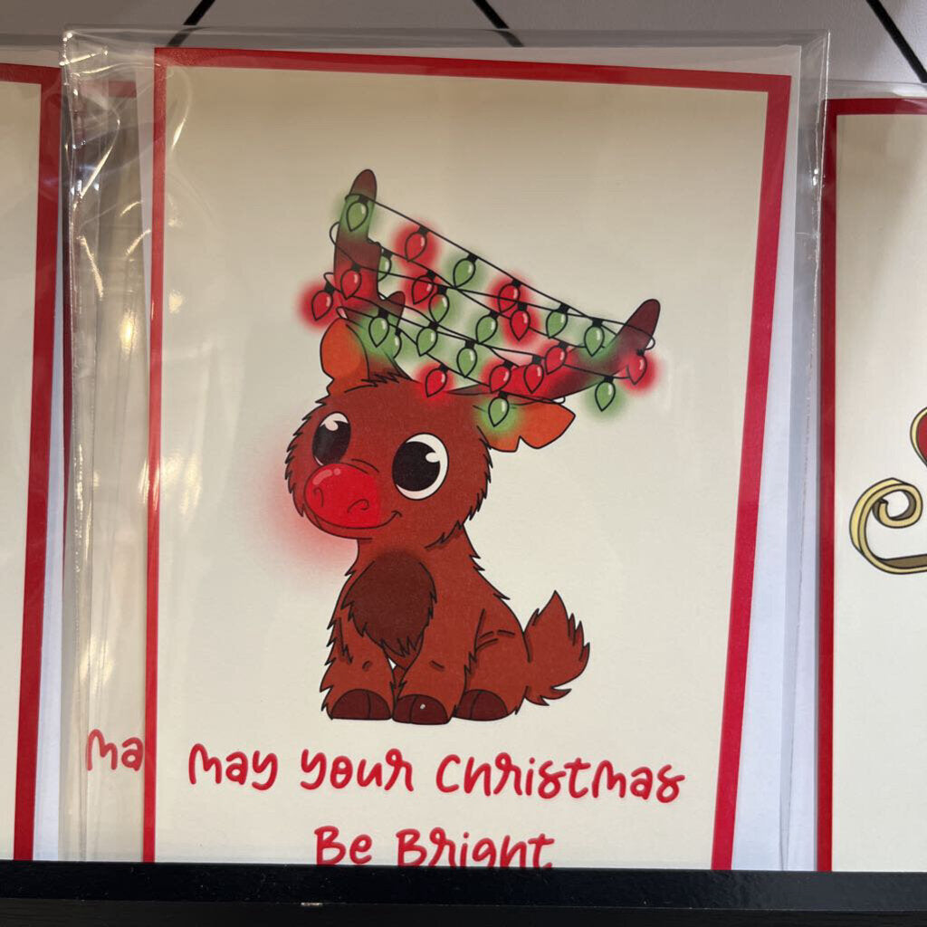 MAY YOUR CHRISTMAS BE BRIGHT CARD