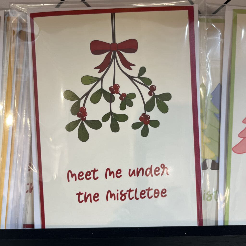 MEET ME UNDER THE MISTLETOE CARD