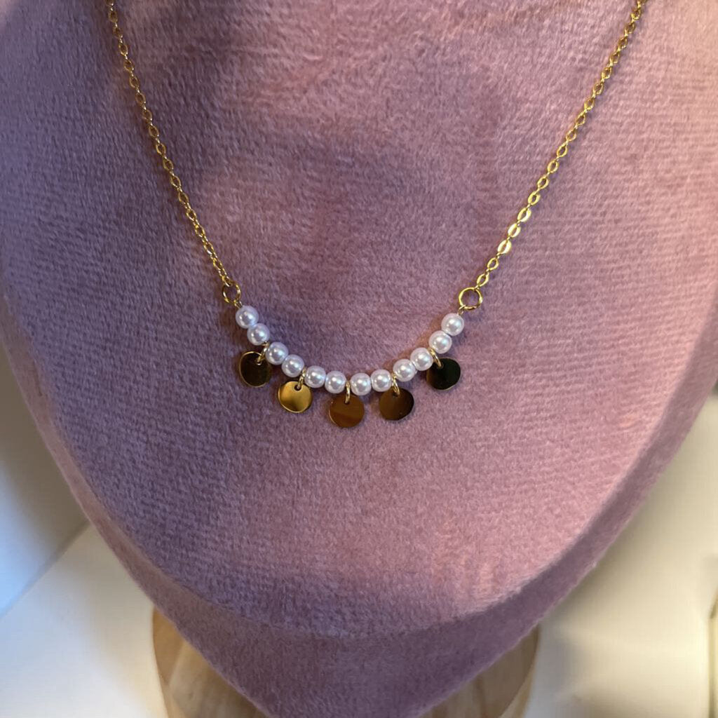 PEARL CHARM NECKLACE