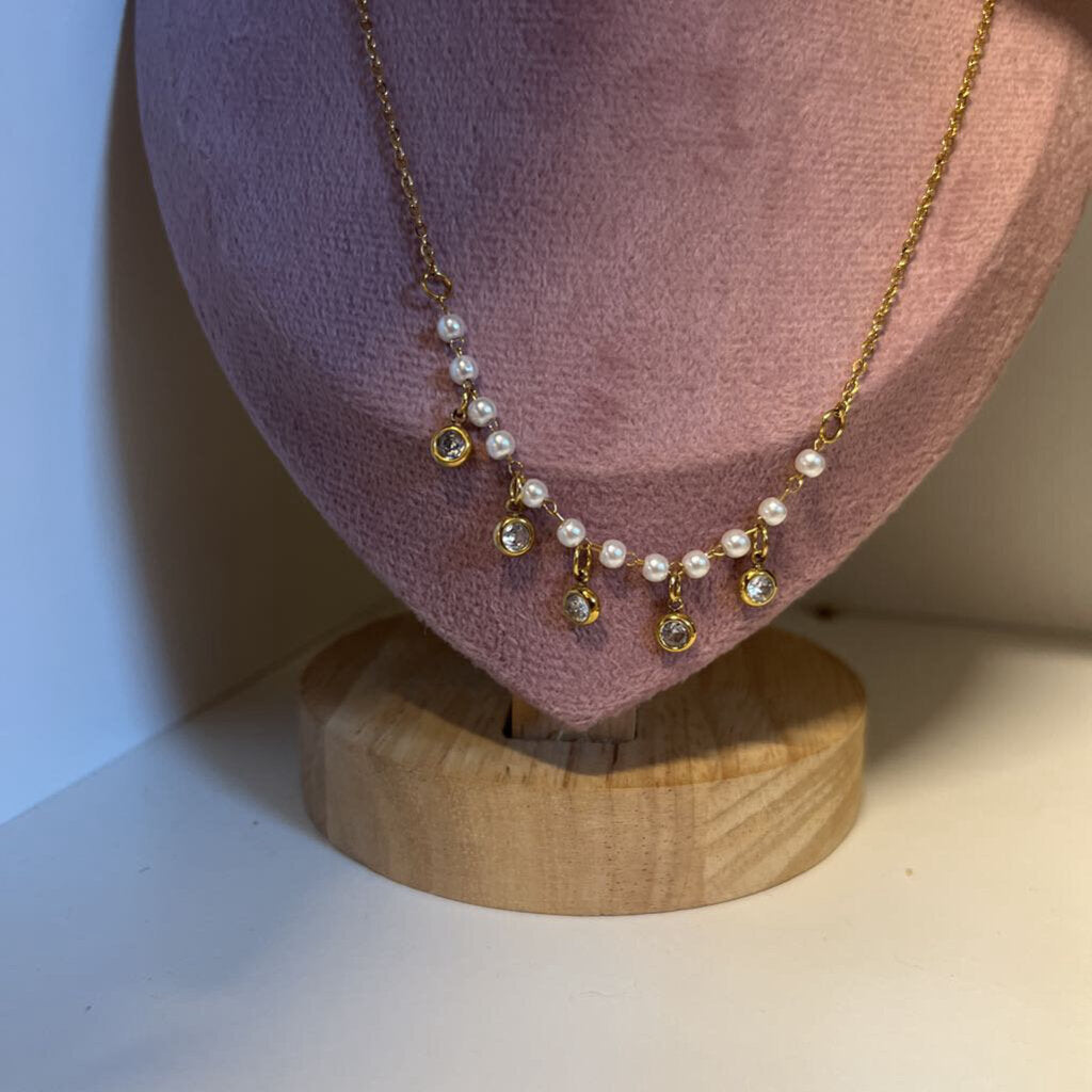 PEARL DIAMOND NECKLACE
