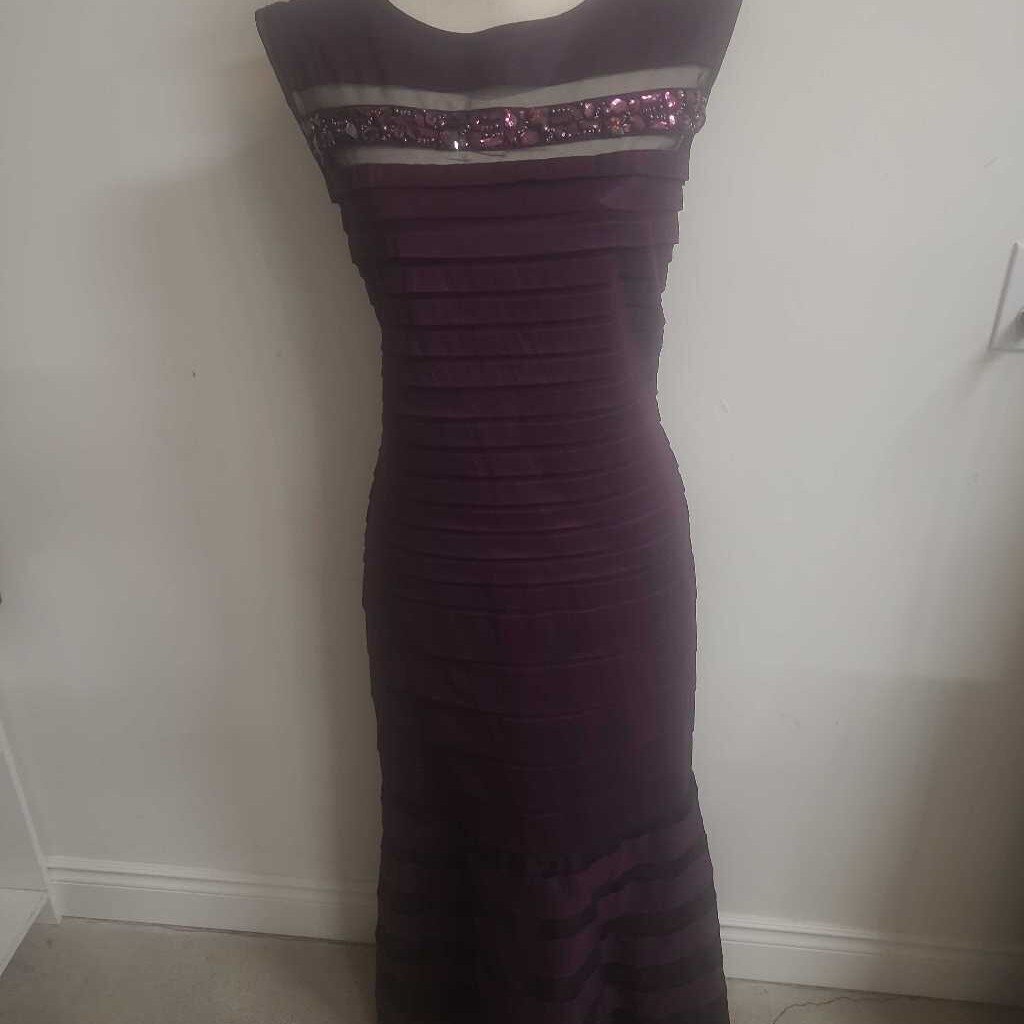 PURPLE LONG EVENING DRESS