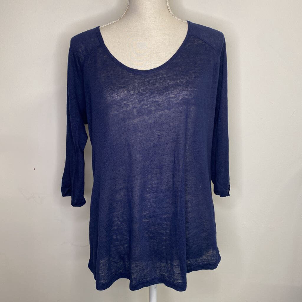 ZARA - NAVY L/S TOP