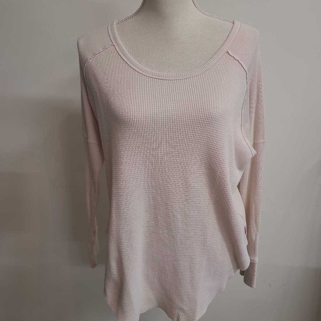 BEIGE THERMAL KNIT TOP