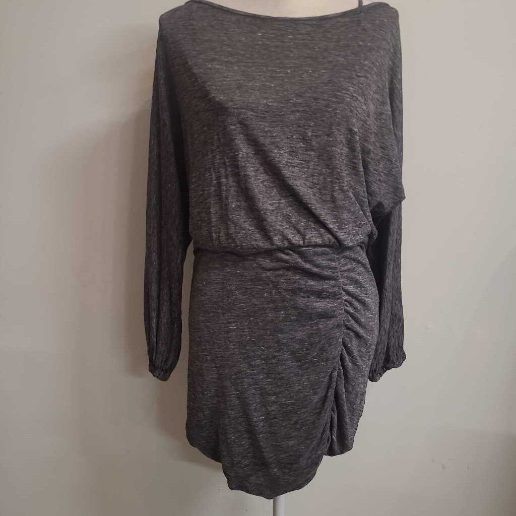 GREY FREE PEOPLE FITTED DRESS