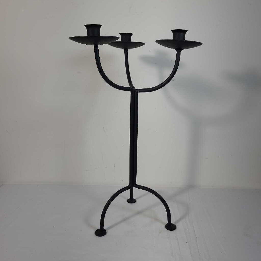 BLACK IRON CANDLE STICK