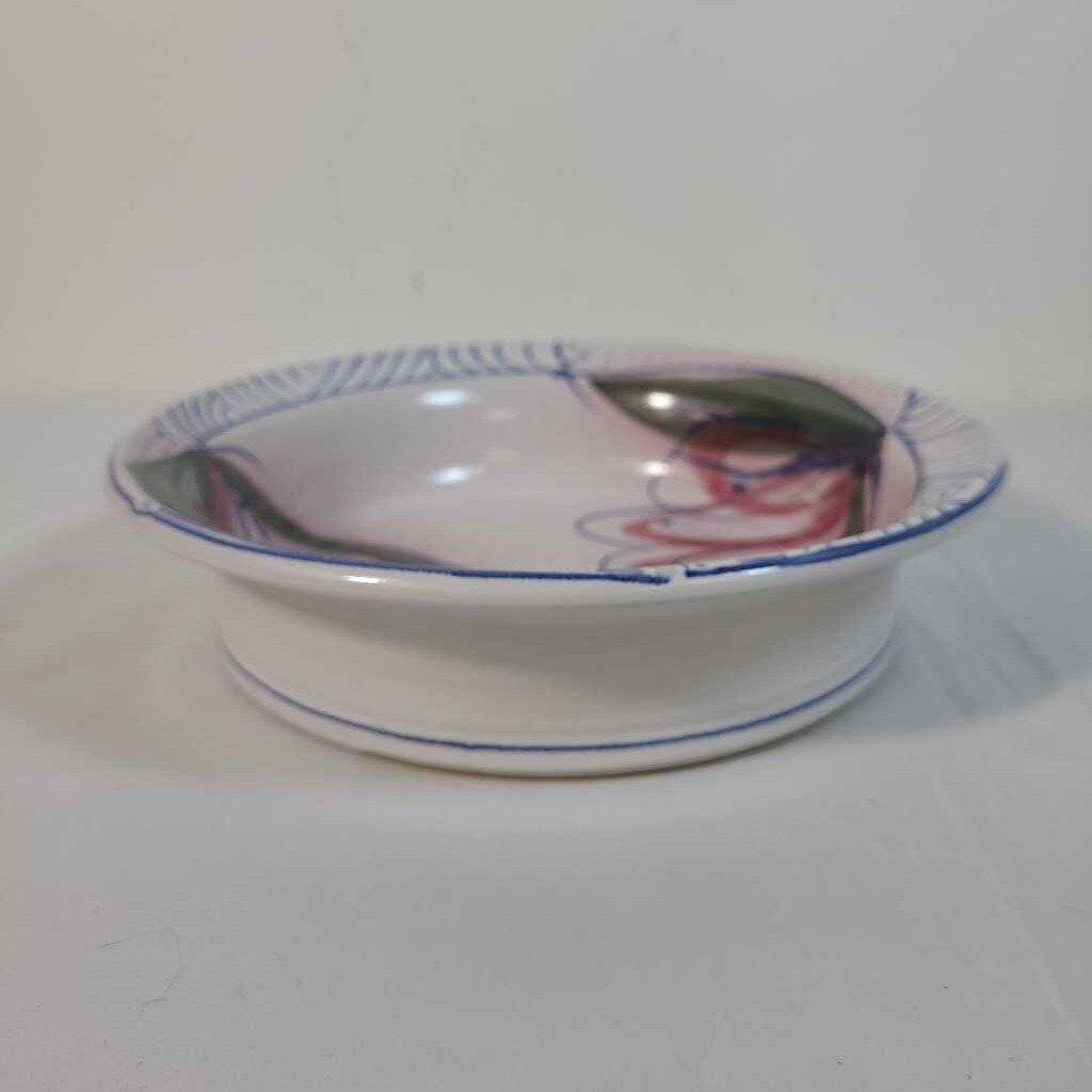 PINK GLAZE POTTERY BOWL