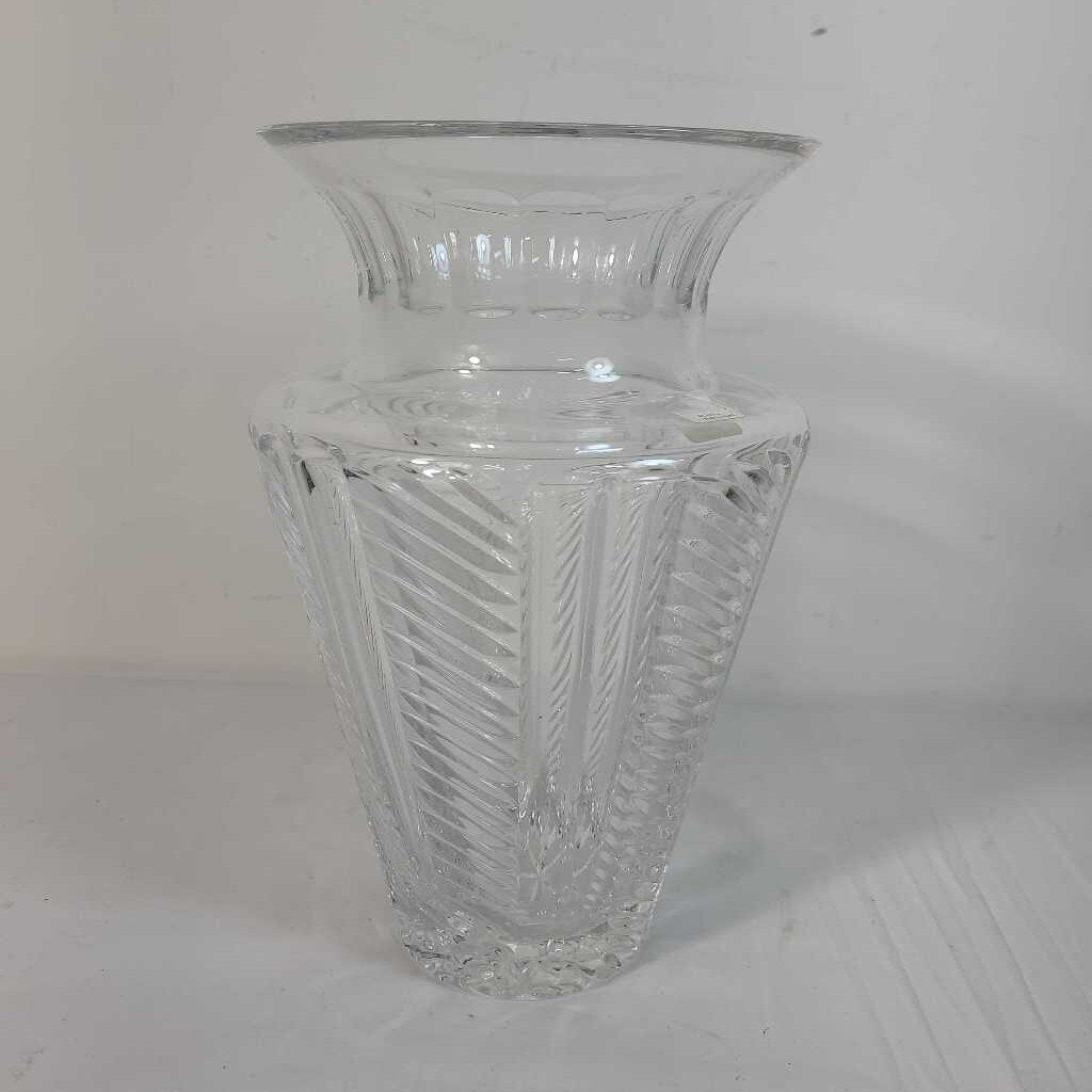 CUT GLASS VASE