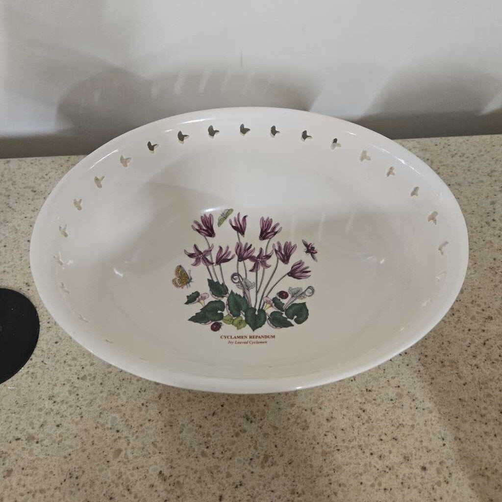 9.5" PORTMEIRION BOTANIC GARDEN OVAL BOWL