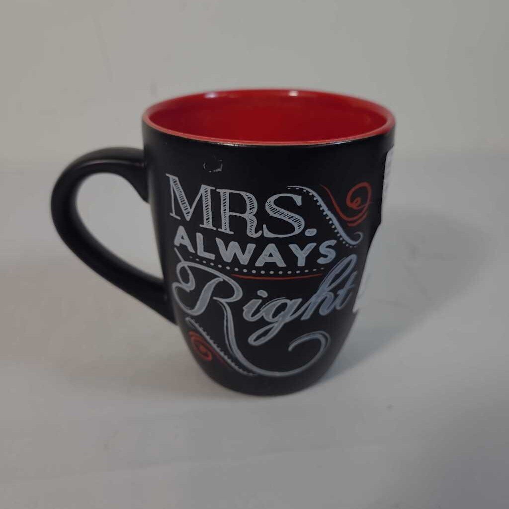 MRS. ALWAYS RIGHT COFFEE MUG