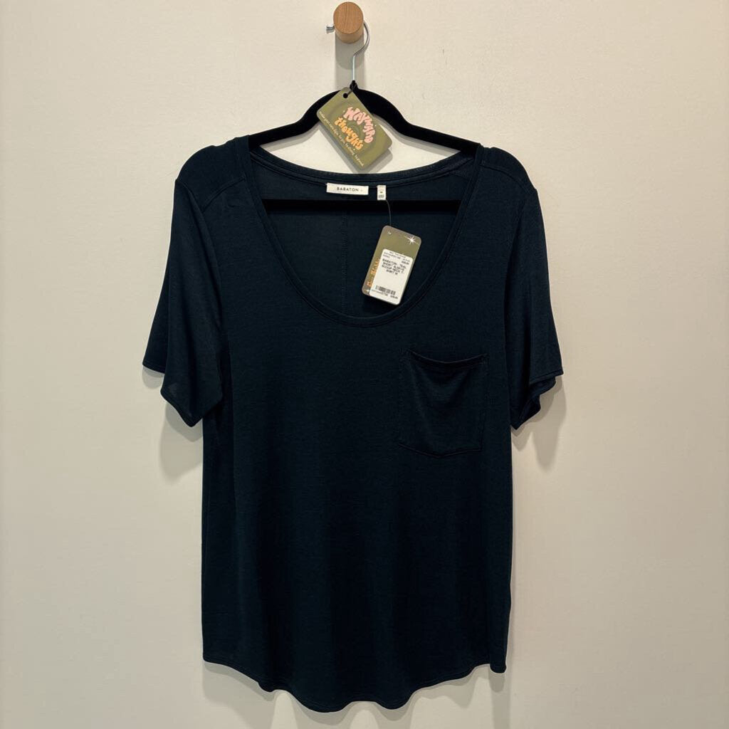 BABATON - TEAL SHORT SLEEVE SCOOP NECK T-SHIRT