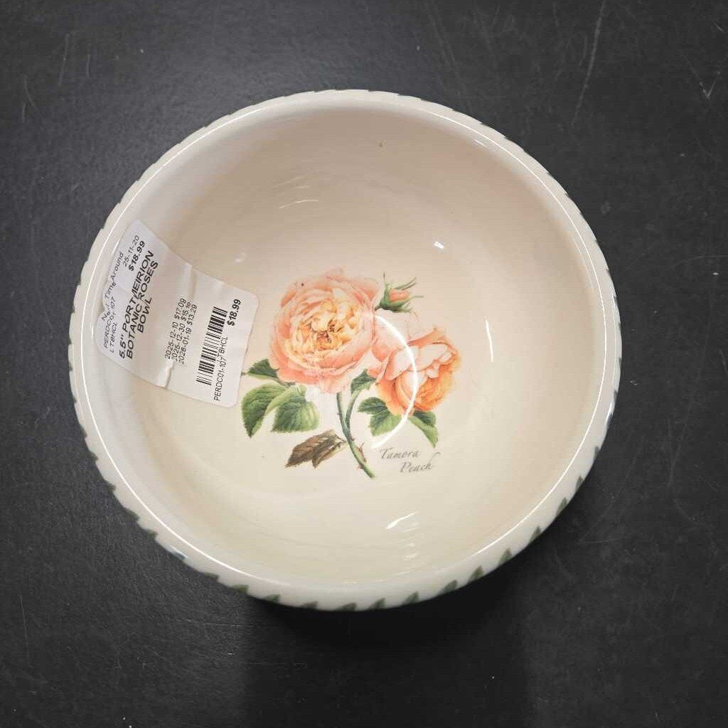 5.5" PORTMEIRION BOTANIC ROSES BOWL
