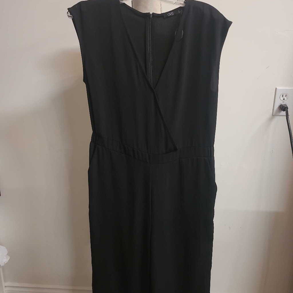 OVS - BLACK SLEEVELESS JUMPSUIT