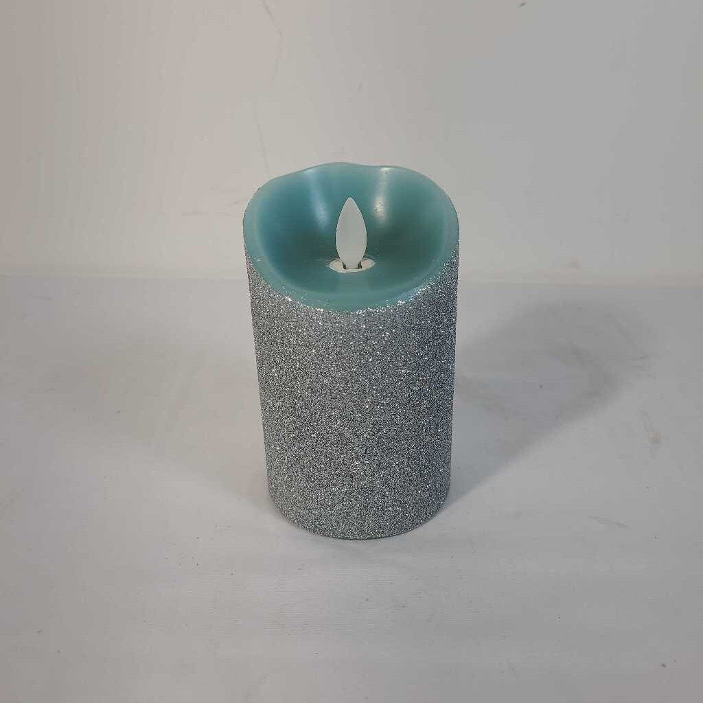 FLAMELESS BLUE SPARKLE CANDLE
