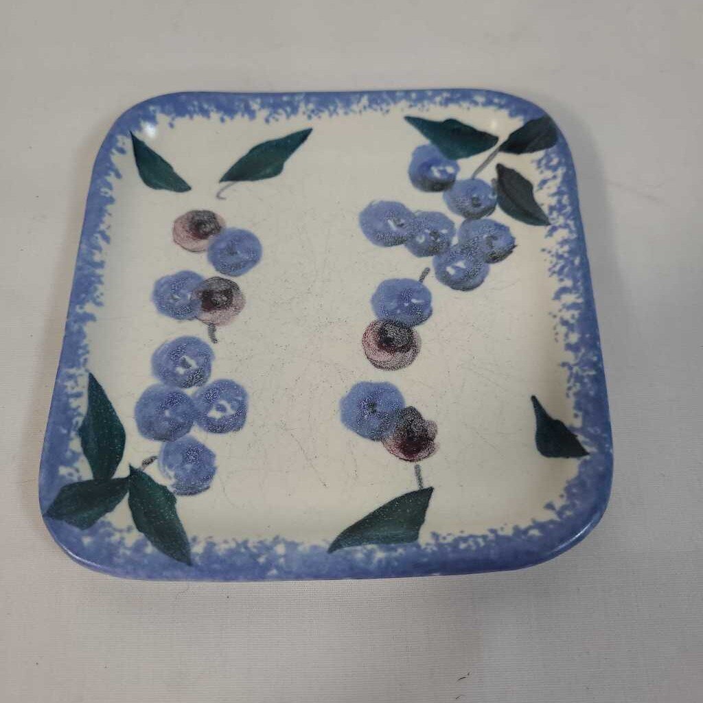 CERAMIC PLATE W/GRAPES