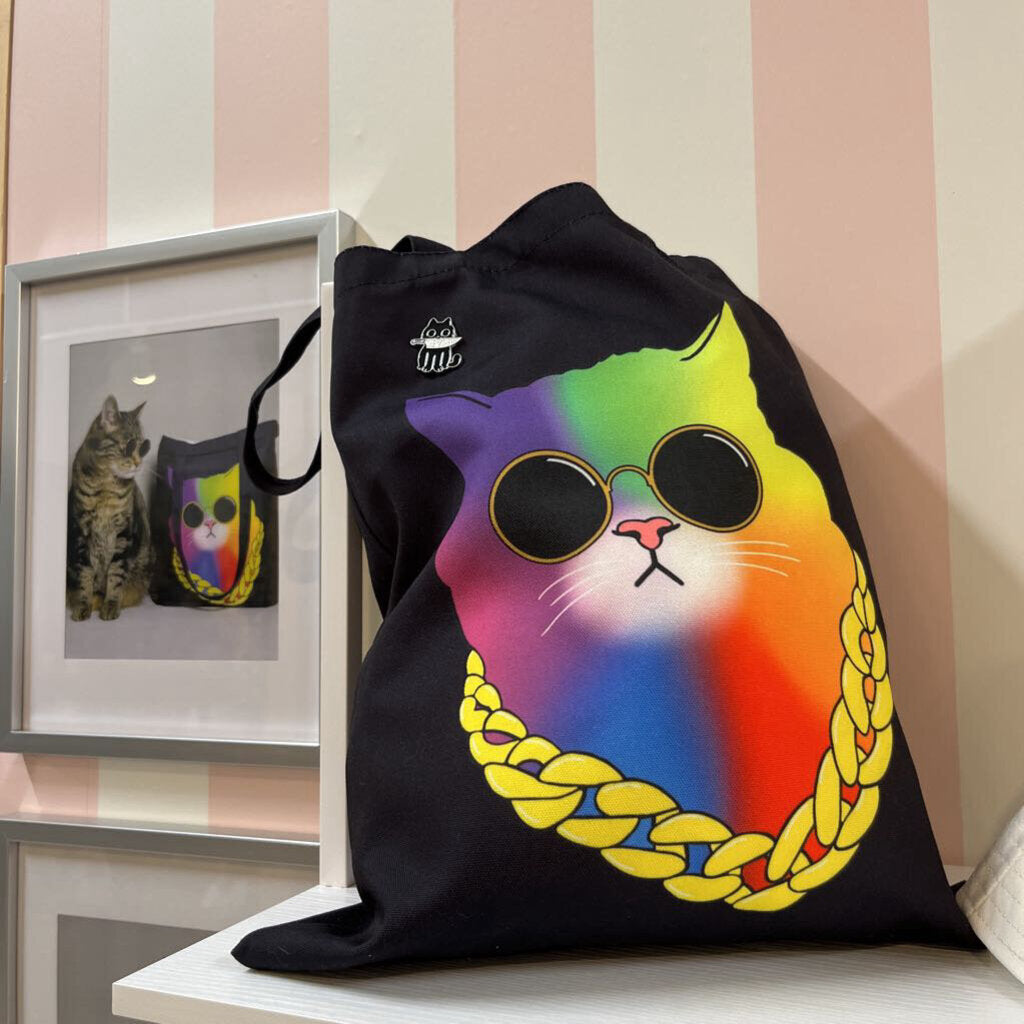 GANGSTER KIWI CANVAS TOTE