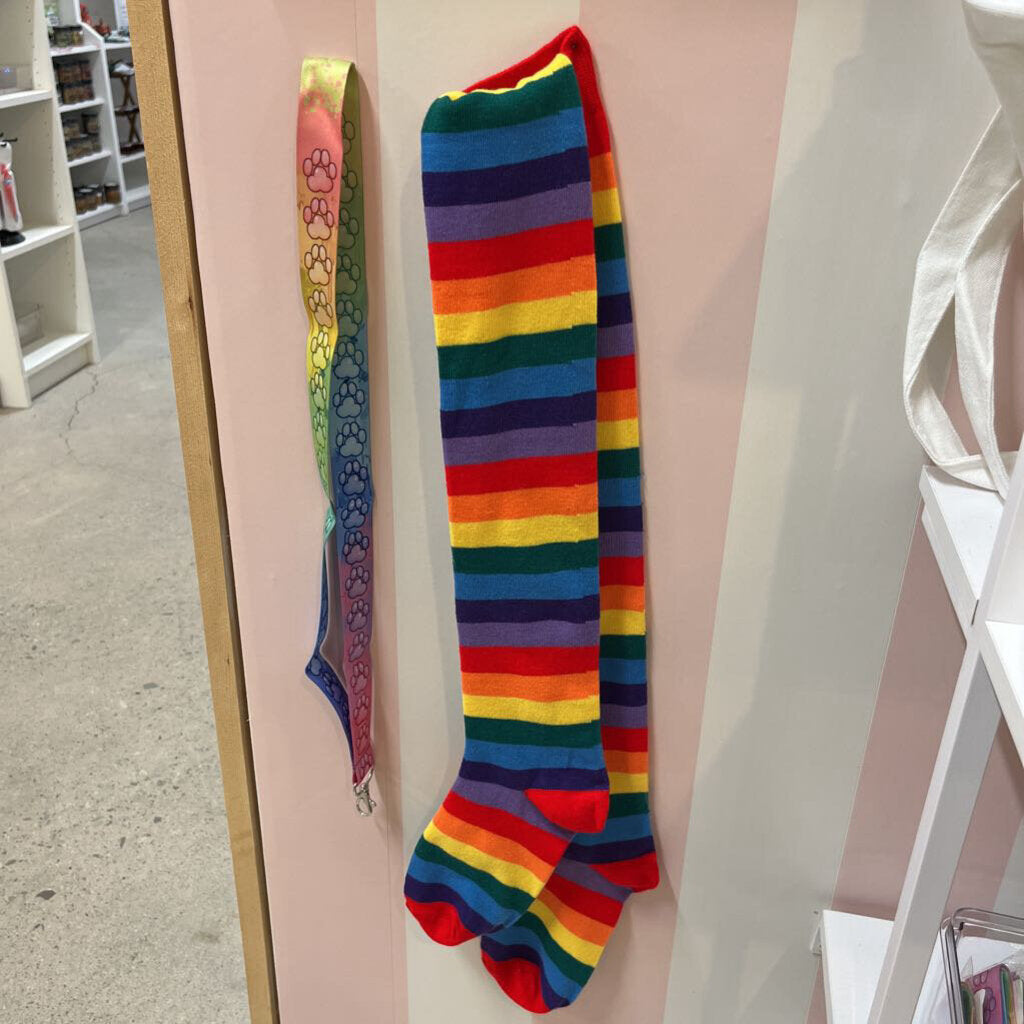 RAINBOW PRIDE STRETCHY THIGH HIGHS