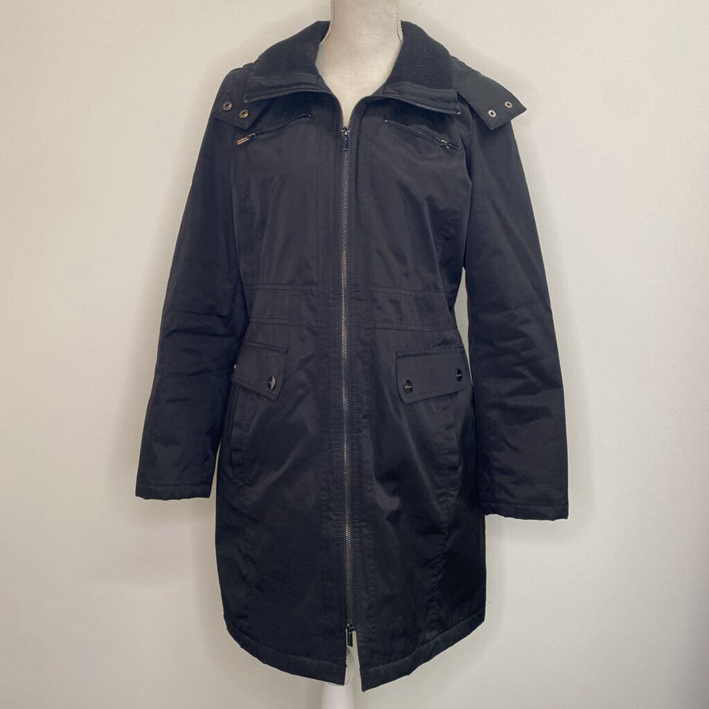 KENNETH COLE - BLACK WINTER HOODED JACKET