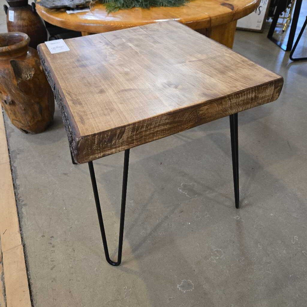 NEWLY MADE MAPLE END TABLE
