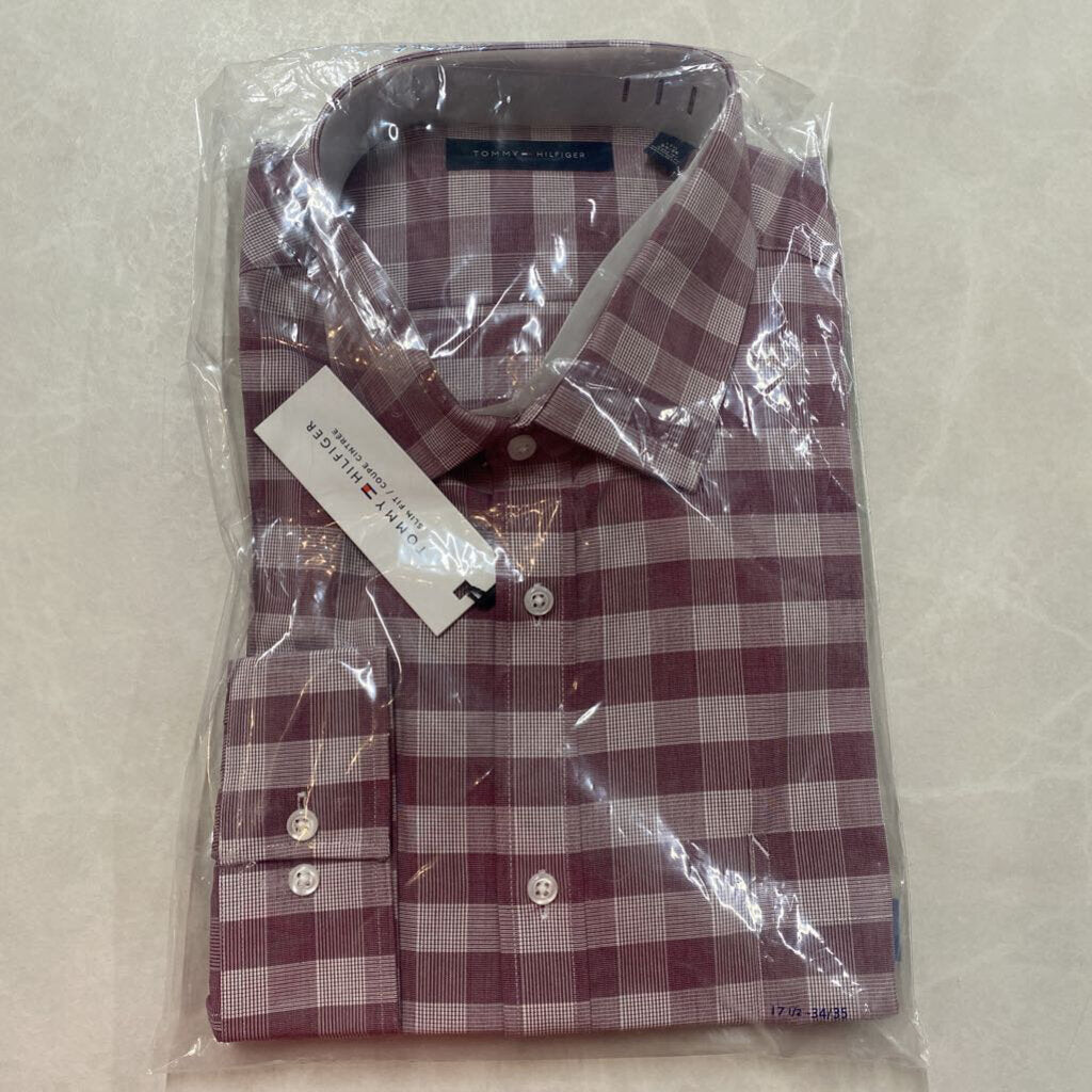 *NWT* TOMMY HILFIGER - RED CHECKERED BUTTON-UP SHIRT
