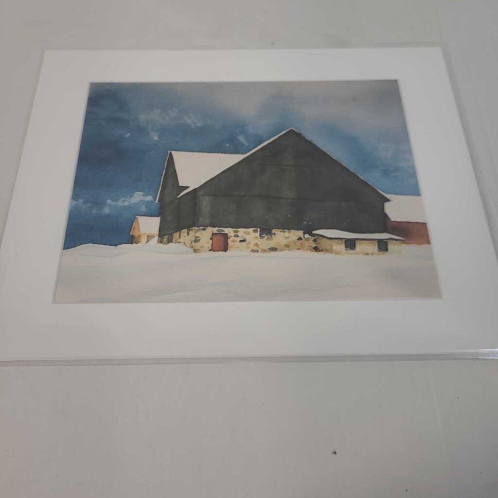 FARM HOUSE IN THE SNOW